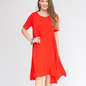 Agnes & Dora Sway Dress Red NWT Medium Last one